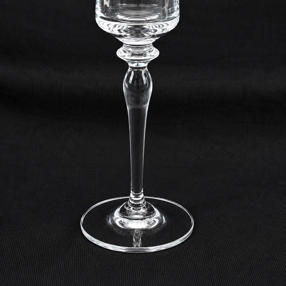 Mikasa Jamestown 4 Gold Crystal Wine Glasses Optic Ribbed Gold Rim 8.75" - Picture 3 of 11
